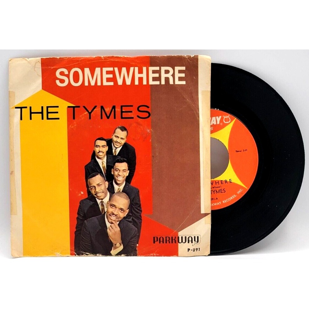 THE TYMES - SOMEWHERE / VIEW FROM MY WINDOW - SOUL PICTURE SLEEVE & 45